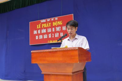 Một số hình ảnh trong lễ phát động ủng hộ đồng bào bị thiệt hại do cơn bão số 3 gây ra