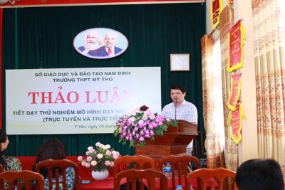 Mô hình dạy học thử nghiệm tại trường THPT Mỹ Tho với dự án kết hợp trực tuyến và trực tiếp của THPT chuyên Lê Hồng Phong