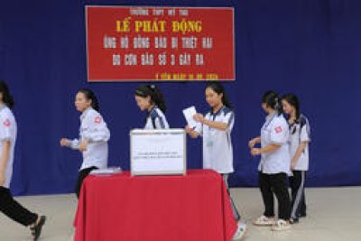 Công khai số tiền thu được trong buổi lễ phát động ủng hộ đồng bào bị thiệt hại do cơn bão số 3 gây ra năm 2024