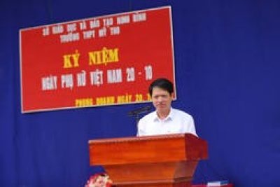 TRƯỜNG THPT MỸ THO BÀI PHÁT BIỂU CHÀO MỪNG NGÀY PHỤ NỮ VIỆT NAM 20/10/2025